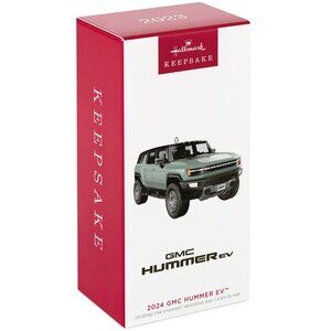 New! 2024 GMC Hummer EV Hallmark Keepsake Christmas Ornament Diecast Truck SUV